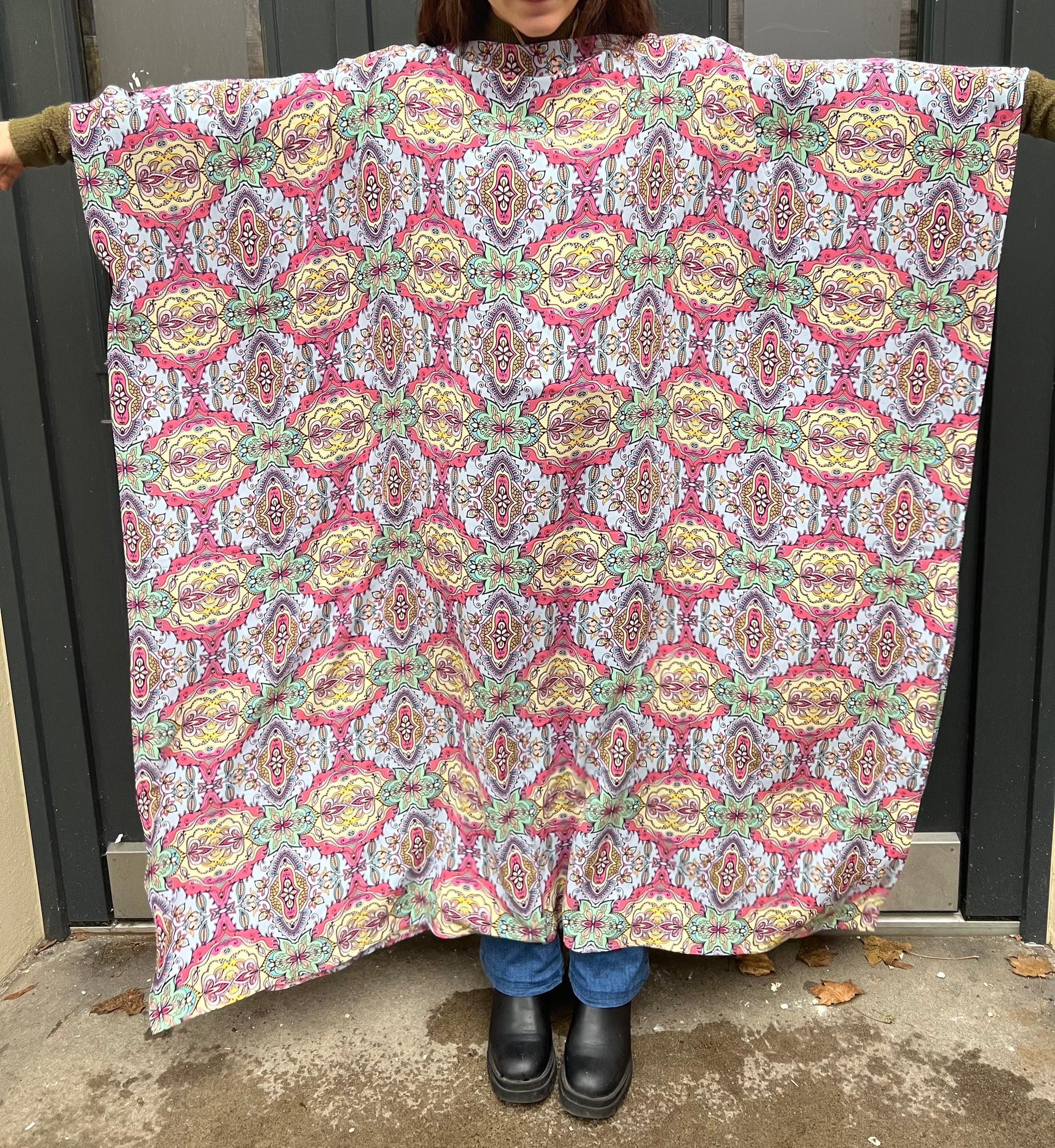 ERENO SILK TUNIC - light blue