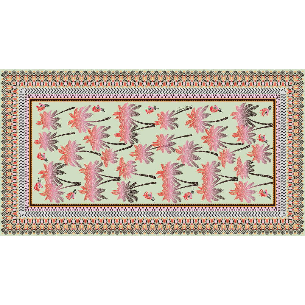 LOTUS CASHMERE SCARF - WHISPER GREEN
