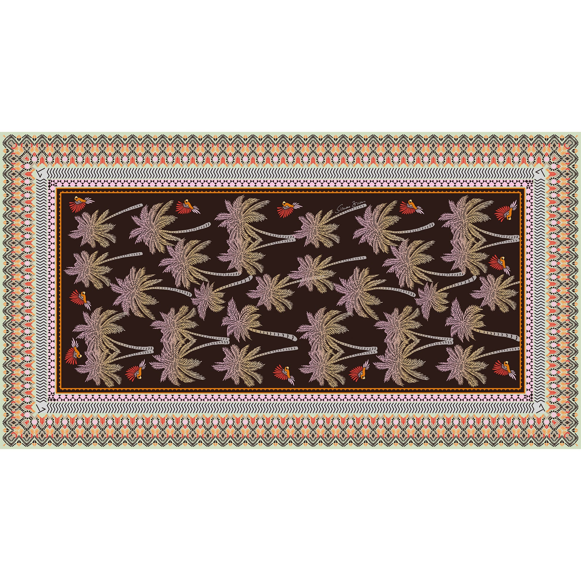 LOTUS CASHMERE SCARF - SIENNA