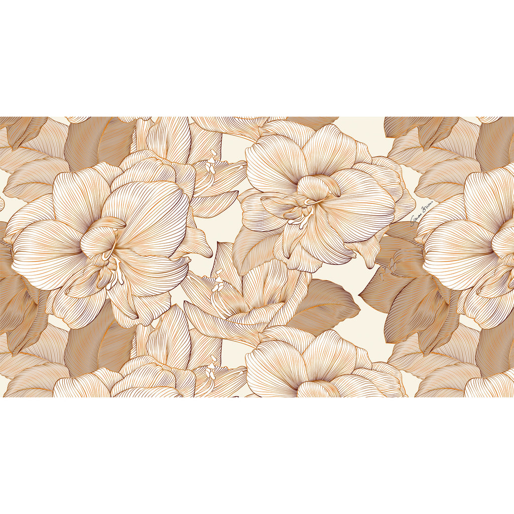 FLORALEEN CASHMERE SCARF - OFFWHITE