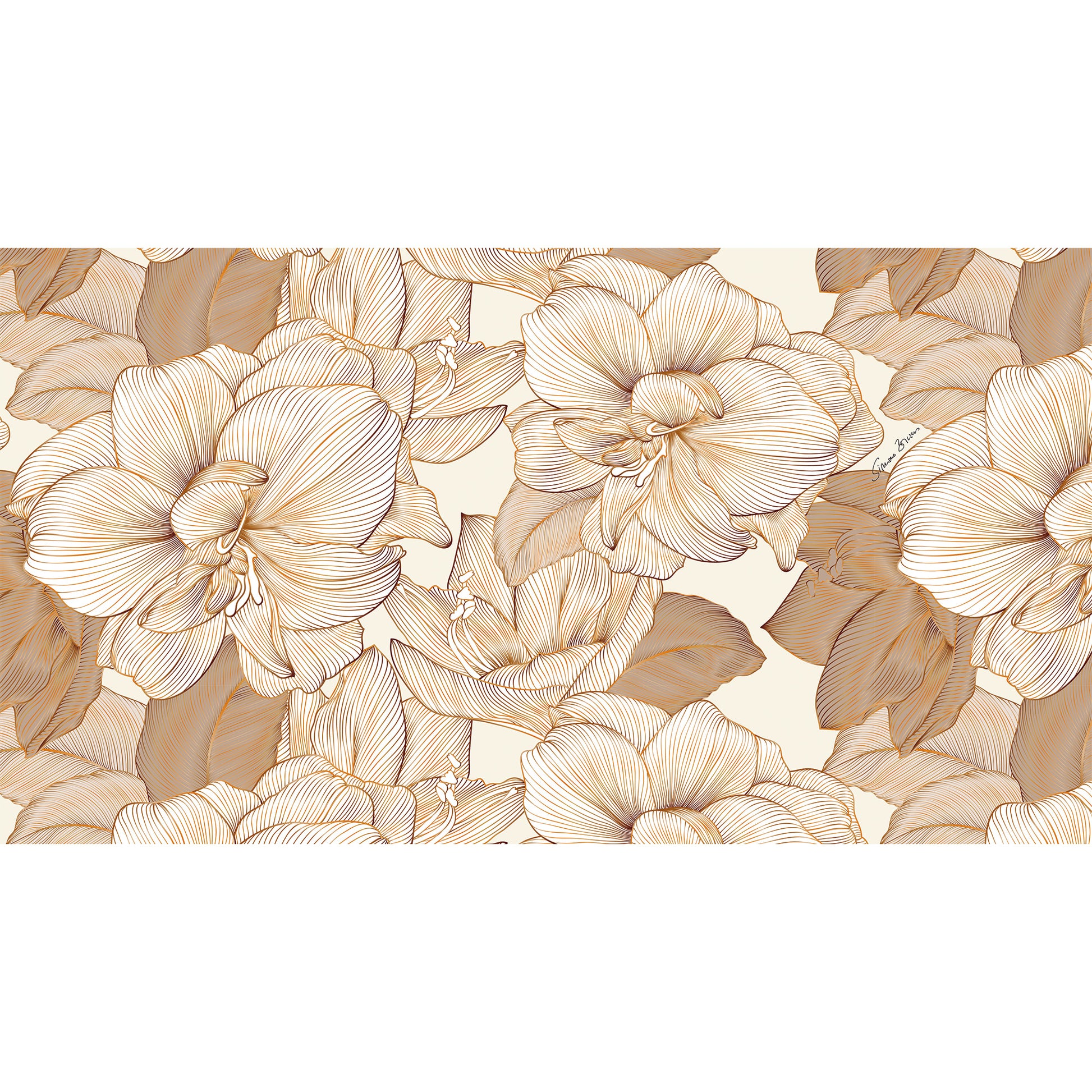 FLORALEEN CASHMERE SCARF - OFFWHITE