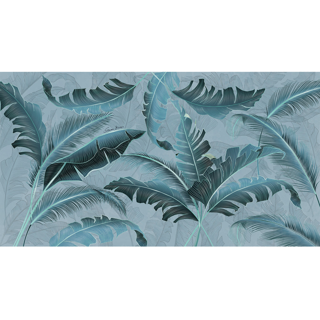 VERDLEAF CASHMERE SCARF - SMOKEYBLUE