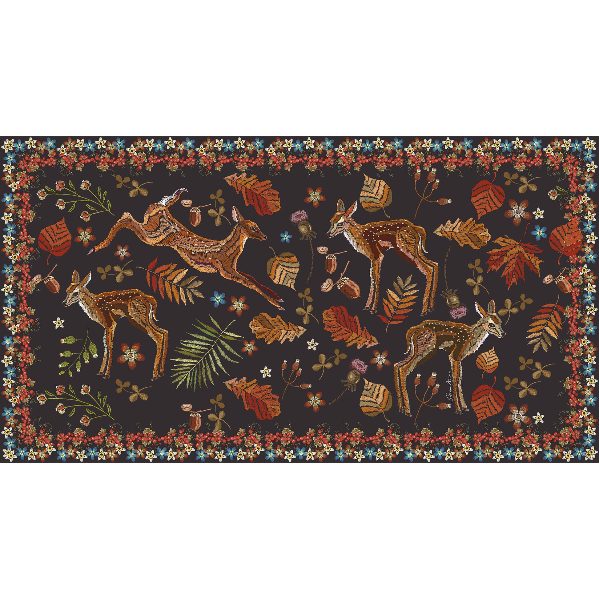 NEASTLEAP CASHMERE SCARF - COMPOST