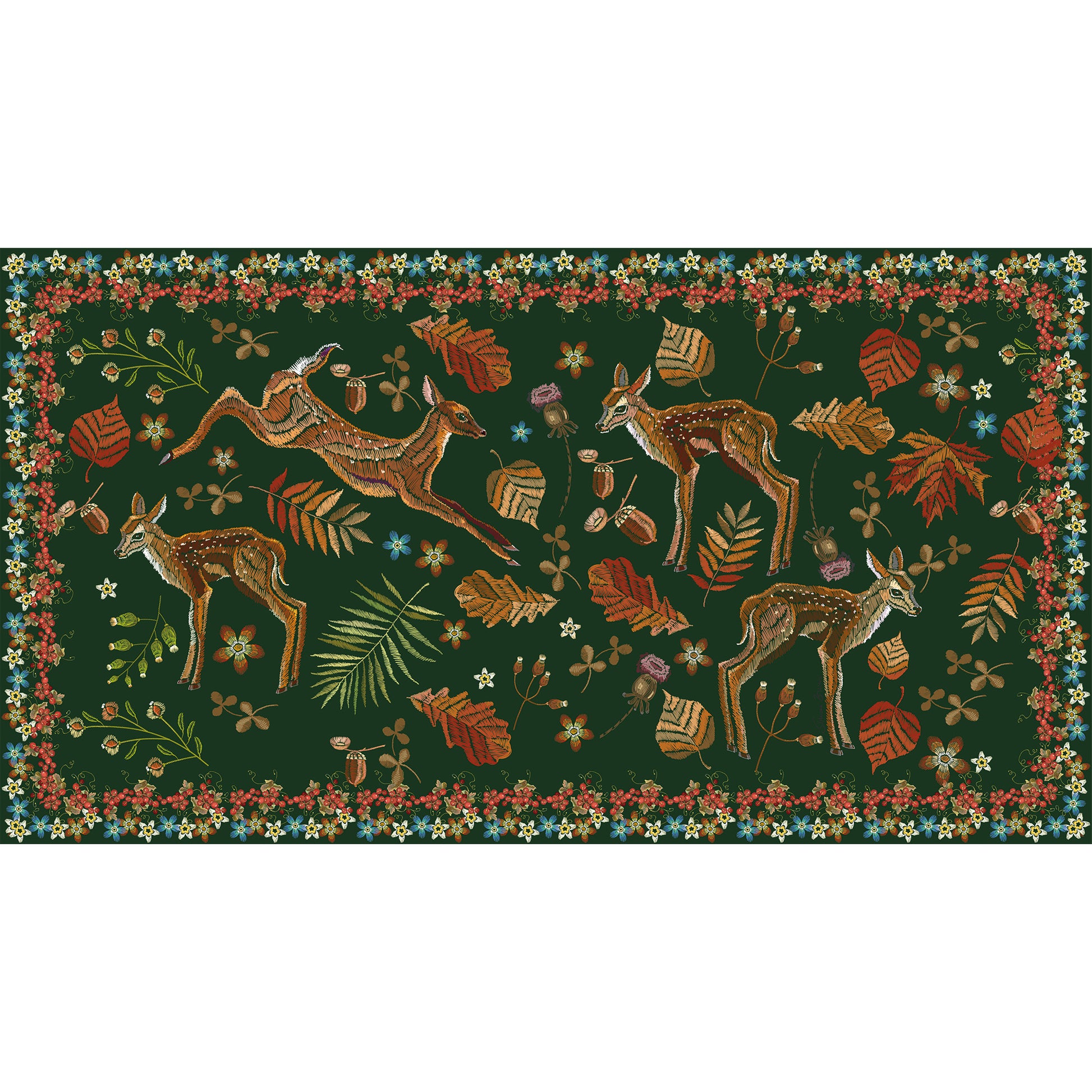 NEASTLEAP CASHMERE SCARF - FOREST