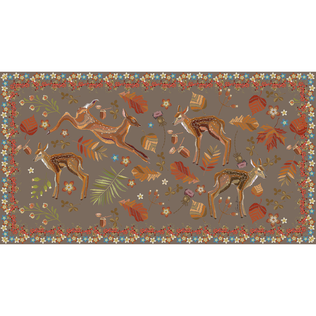 NEASTLEAP CASHMERE SCARF - DARKTAUPE