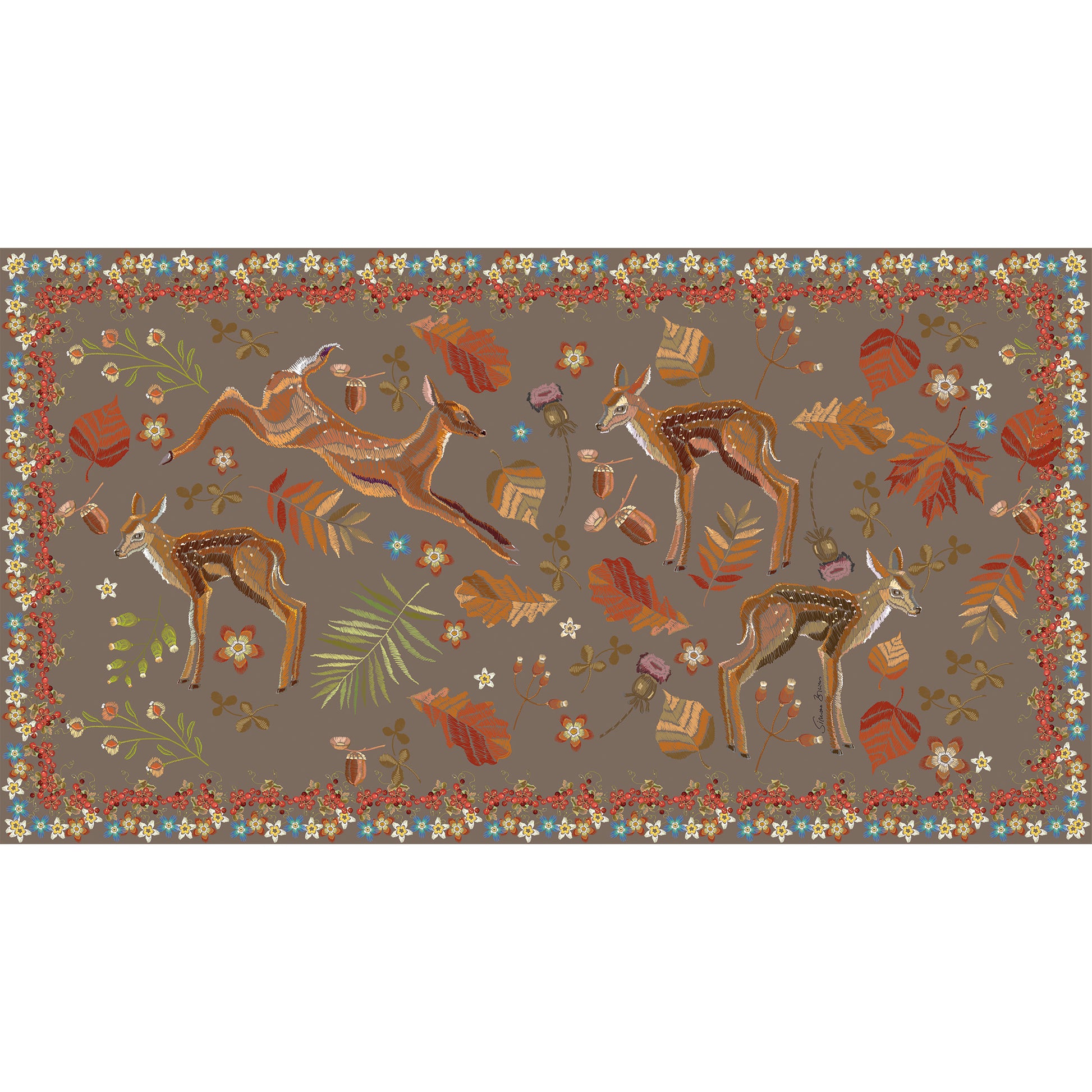 NEASTLEAP CASHMERE SCARF - DARKTAUPE
