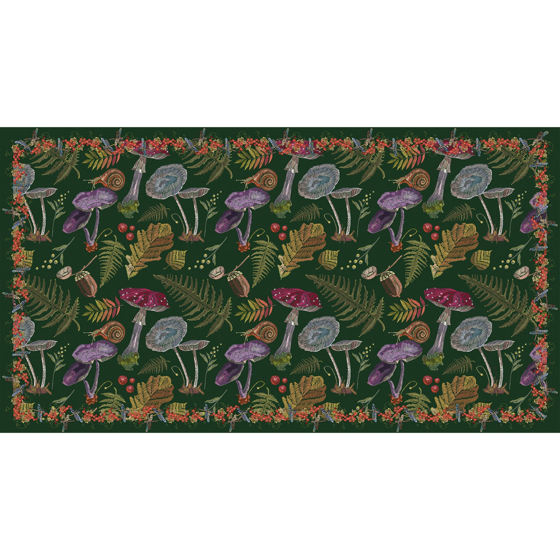 MYKO CASHMERE SCARF - FOREST