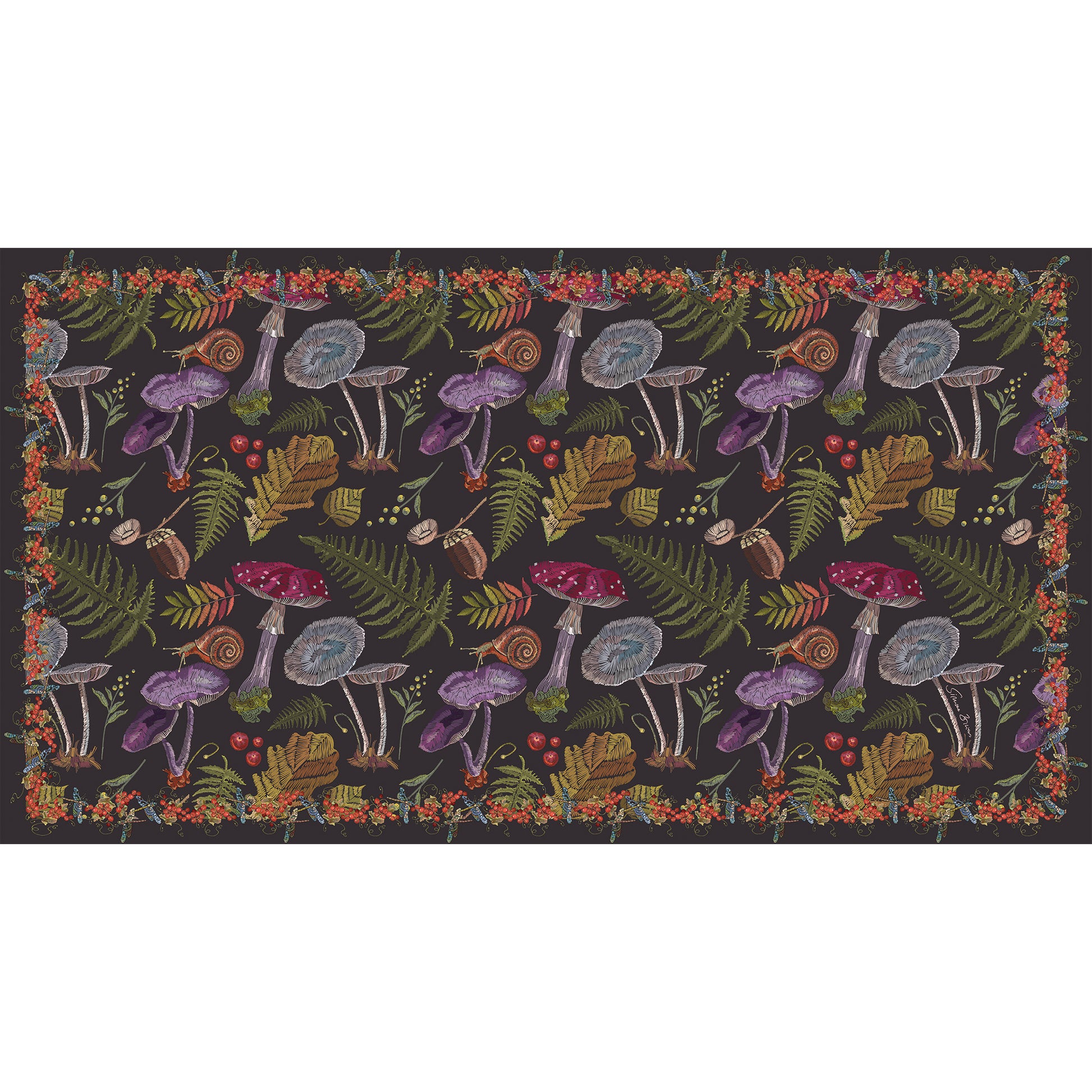 MYKO CASHMERE SCARF - COMPOST