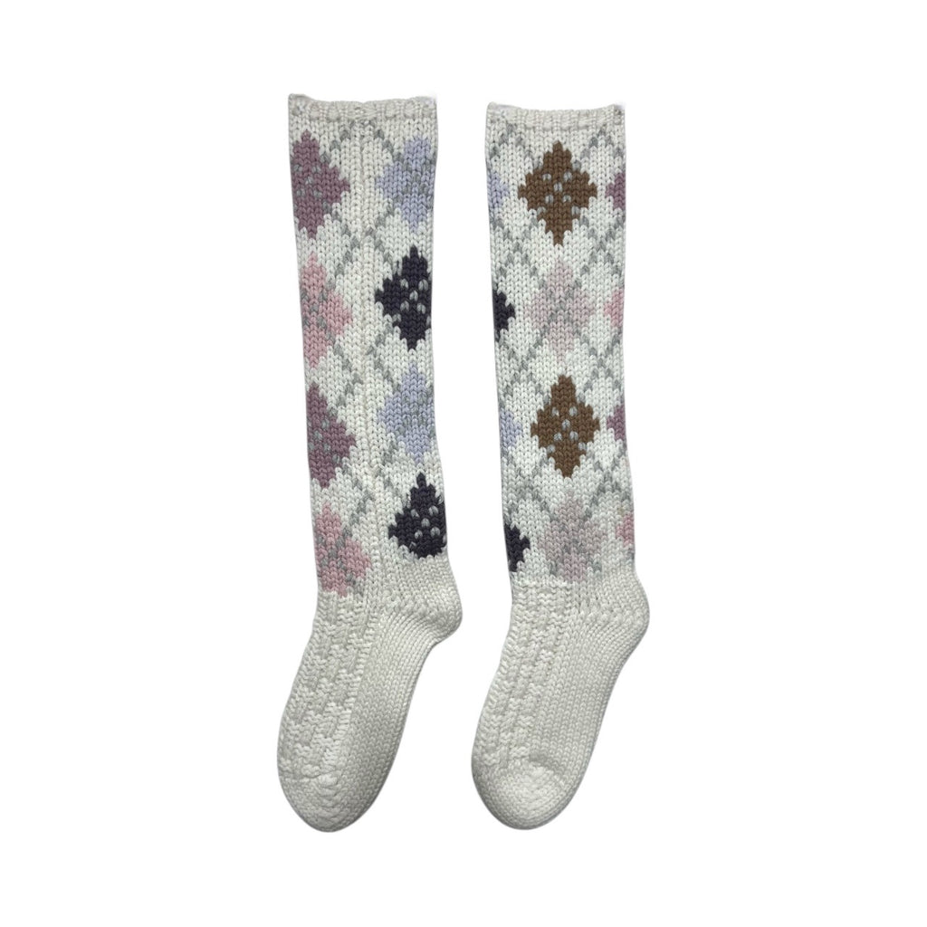 BED SOCKS EXTRA DIAMOND - CHALK/LUNAR