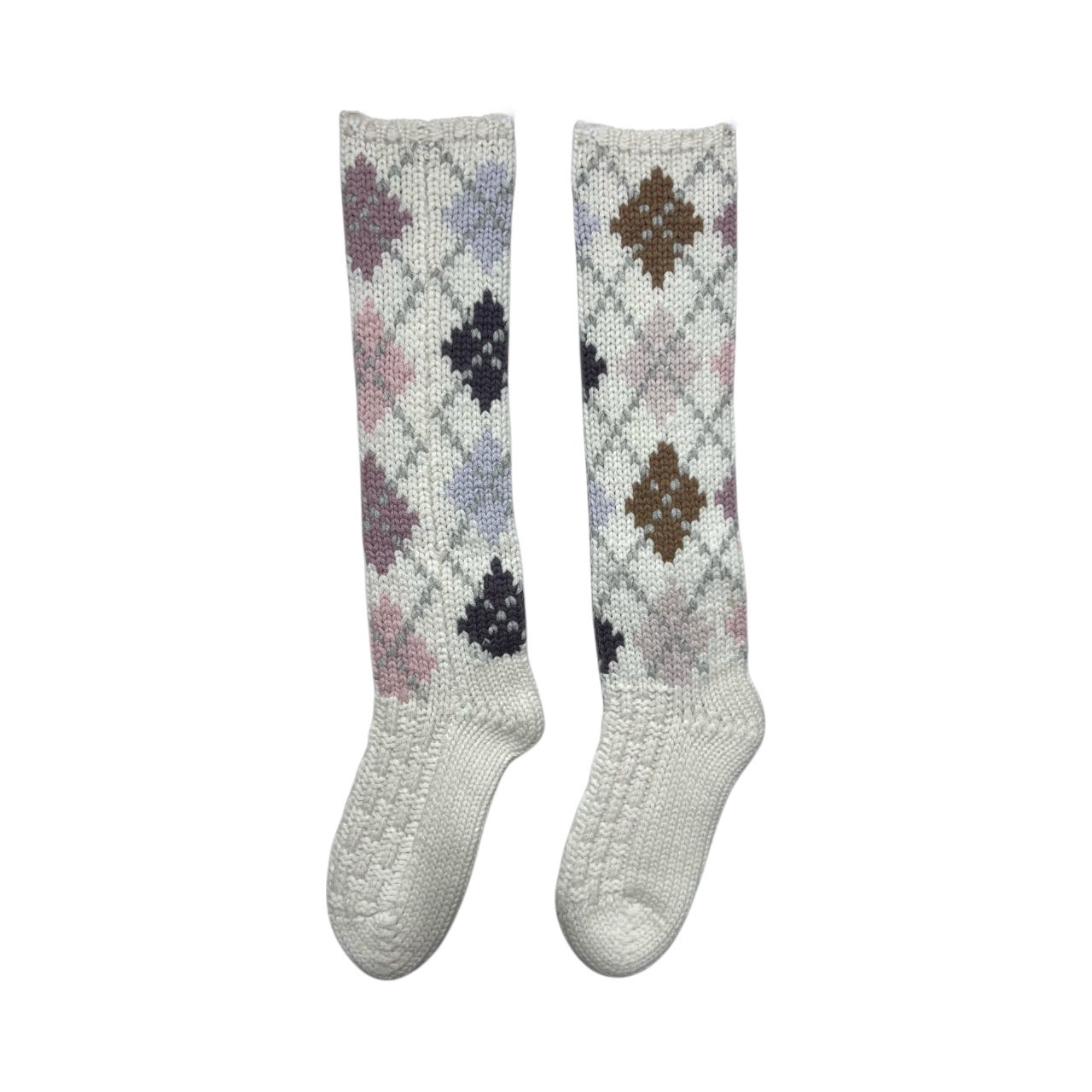BED SOCKS EXTRA DIAMOND - CHALK/LUNAR