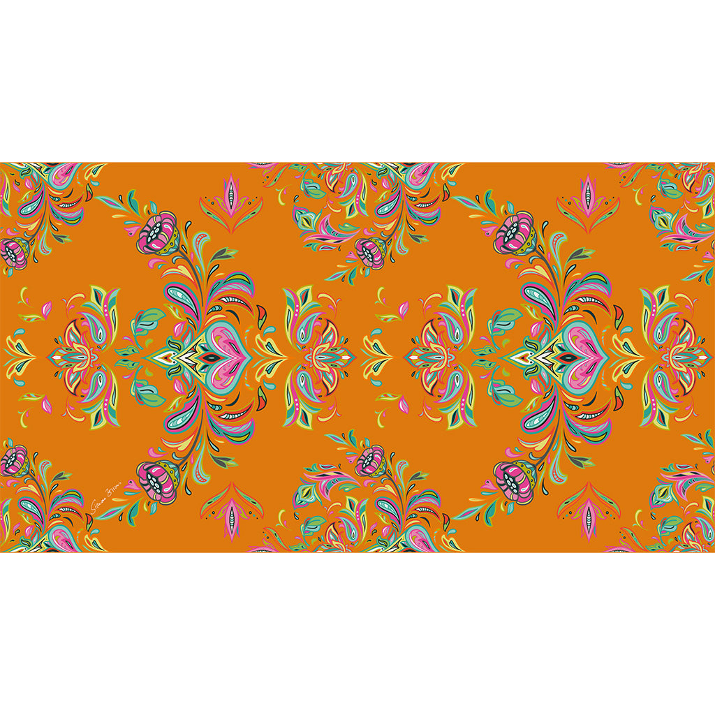 ORIENTAL CASHMERE SCARF - GOLD