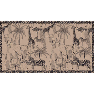 AFRIMALS CASHMERE FELTED SCARF - FELDET TAUPE