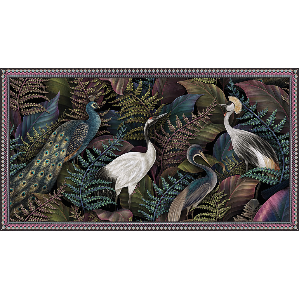 BIRDSONG CASHMERE SCARF - COMPOST