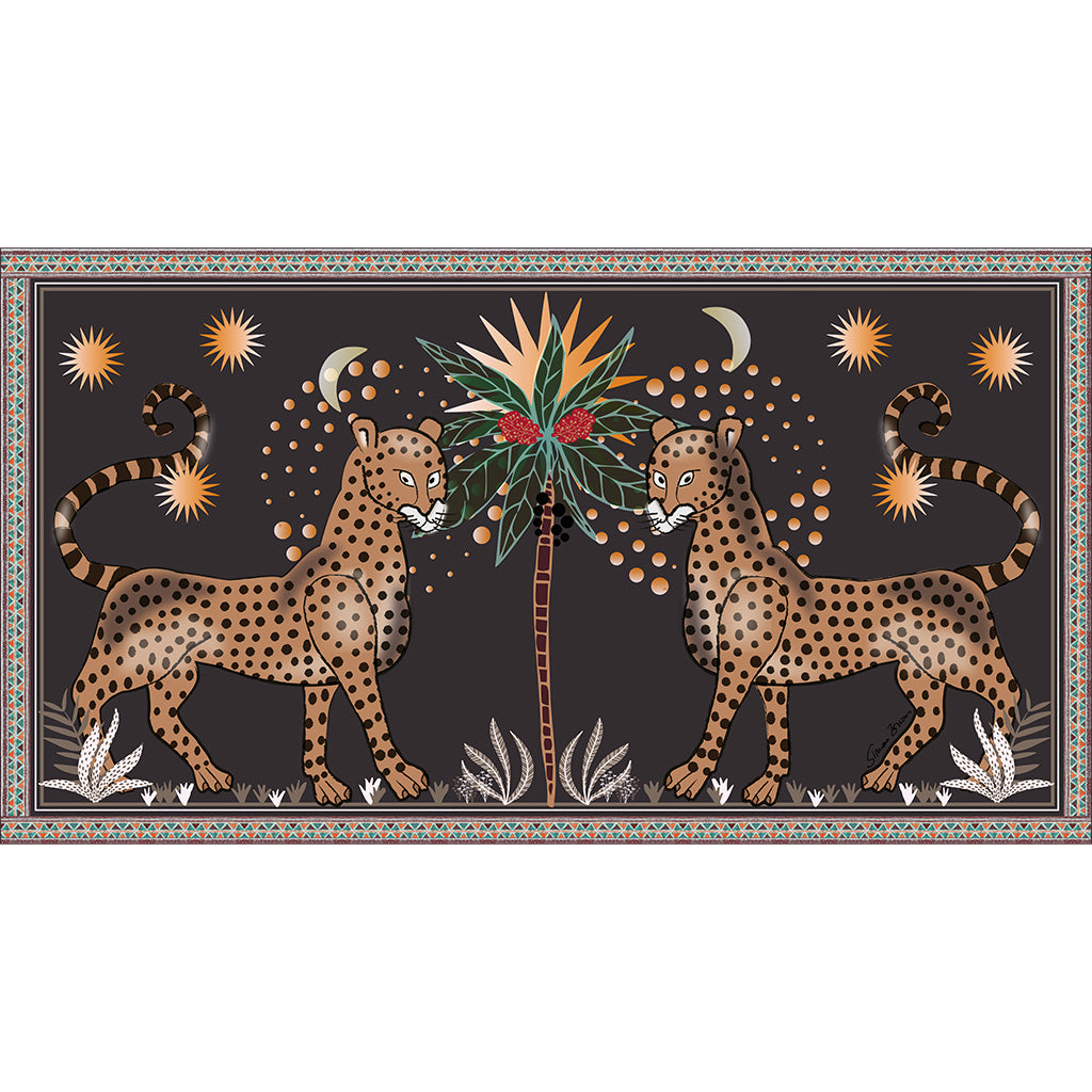 TWINS CASHMERE SCARF - COMPOST