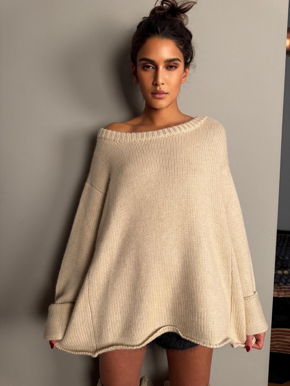 COOL ISCHGL SWEATER - wheat