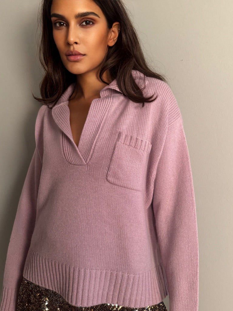 BRUSHED SASA SWEATER - CRUSH