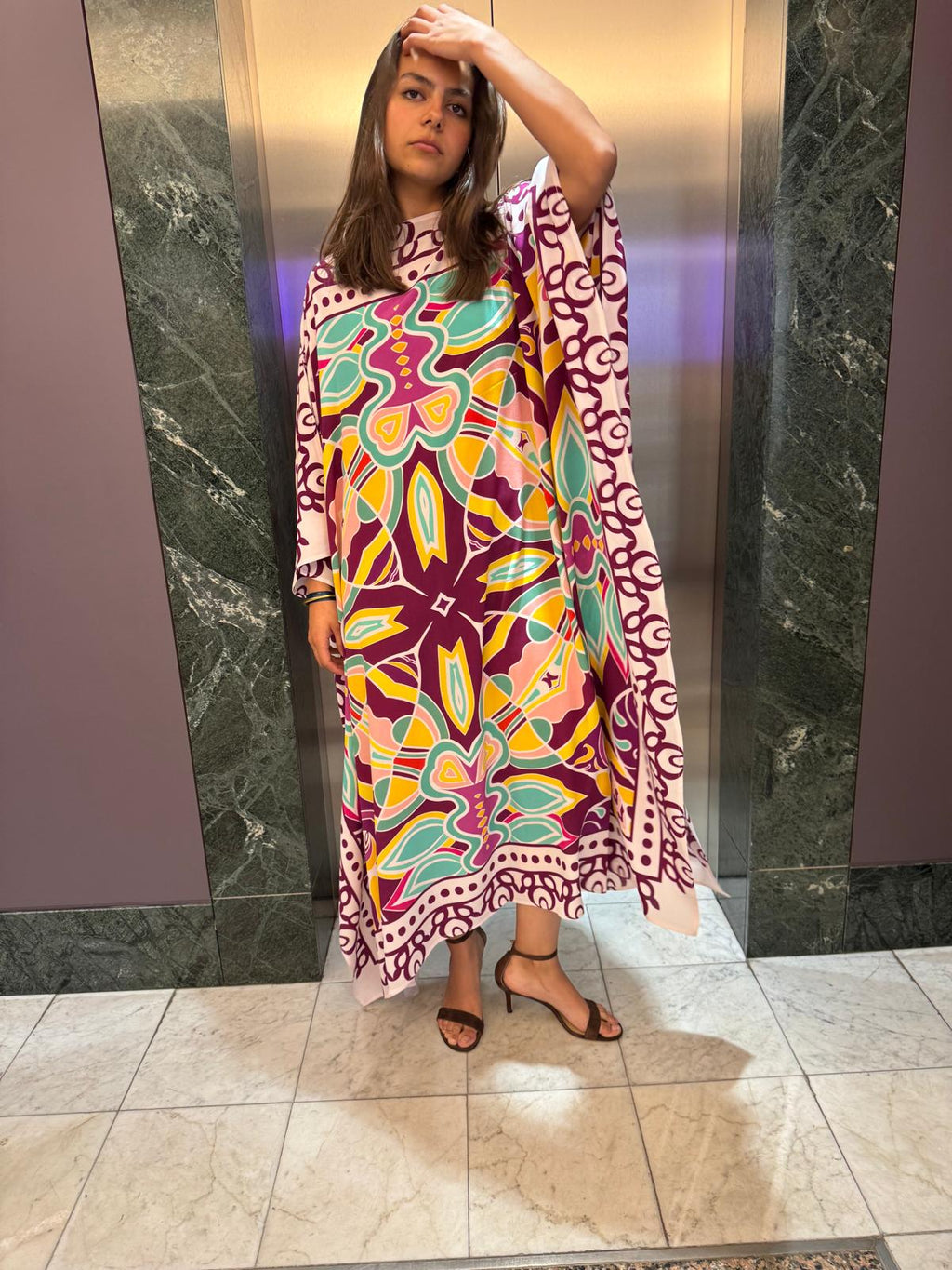 LUSH SILK TUNIC - dark purple