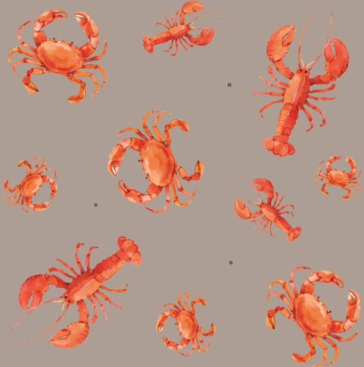 CRAB & LOBSTER SILK TUNIC - TAUPE