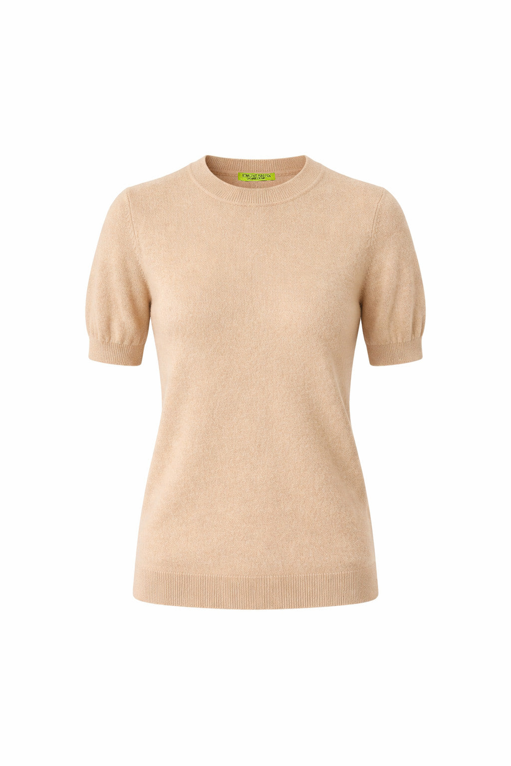 BRUSHED CASHMERE SHIRT - BEIGE