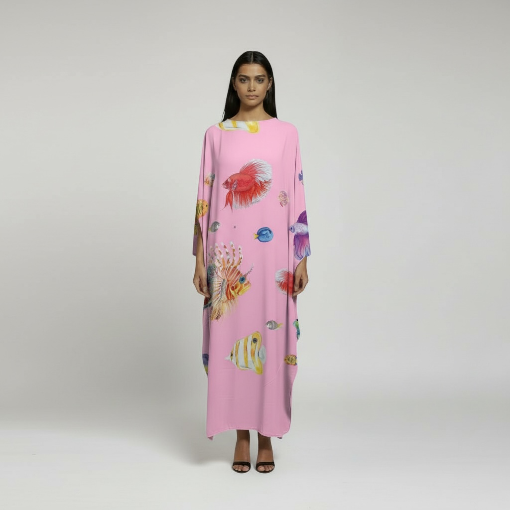FISHTALE SILK TUNIC - ROSE