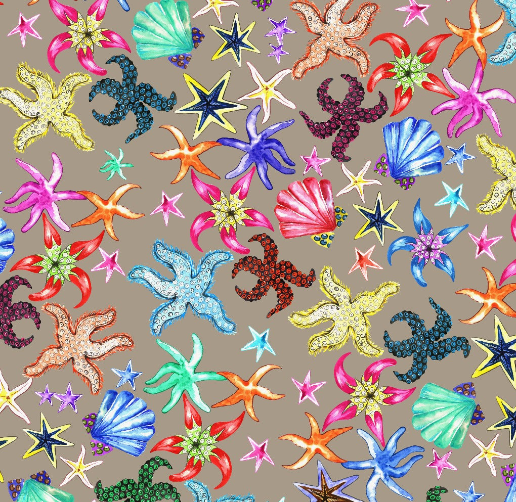 CORAL SILK TUNIC - TAUPE