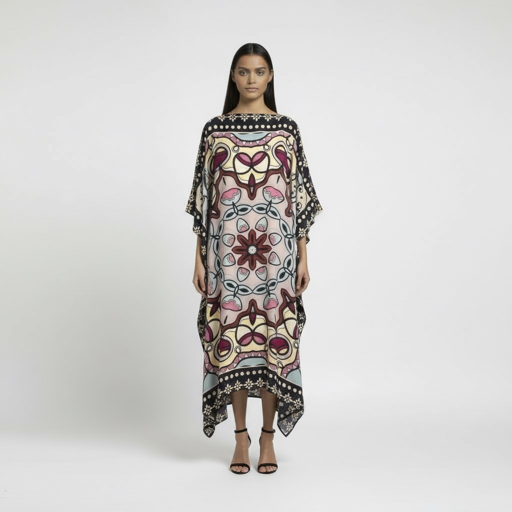 LUSH SILK TUNIC - CRUSH