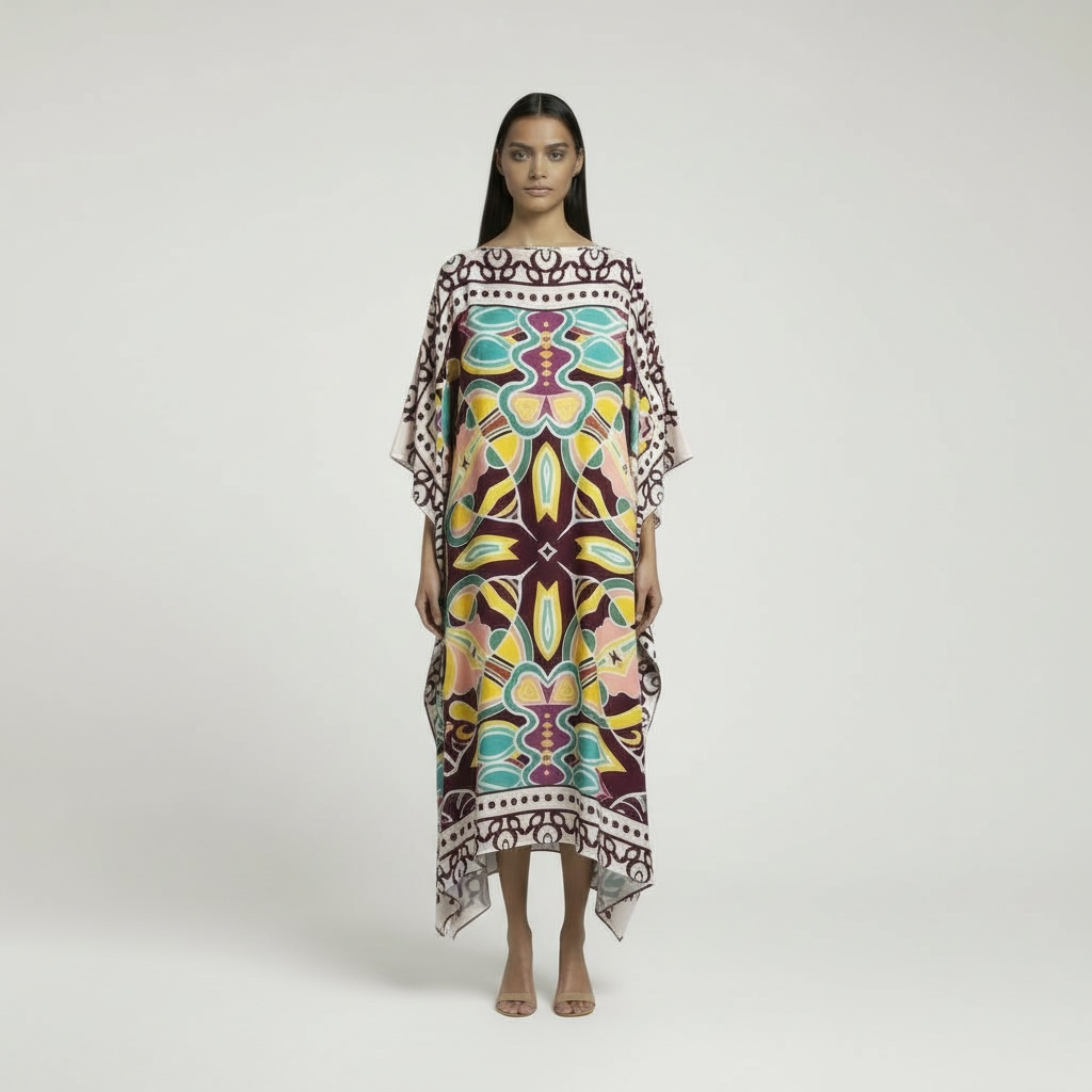 LUSH SILK TUNIC - DARK PURPLE