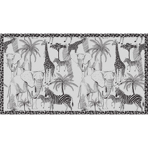 AFRIMALS CASHMERE SCARF - CHALK