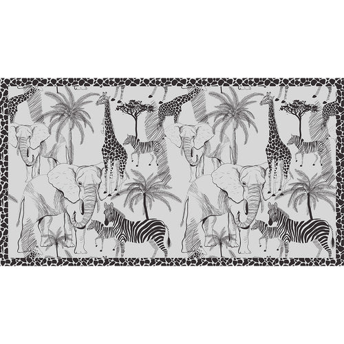 AFRIMALS CASHMERE SCARF - CHALK