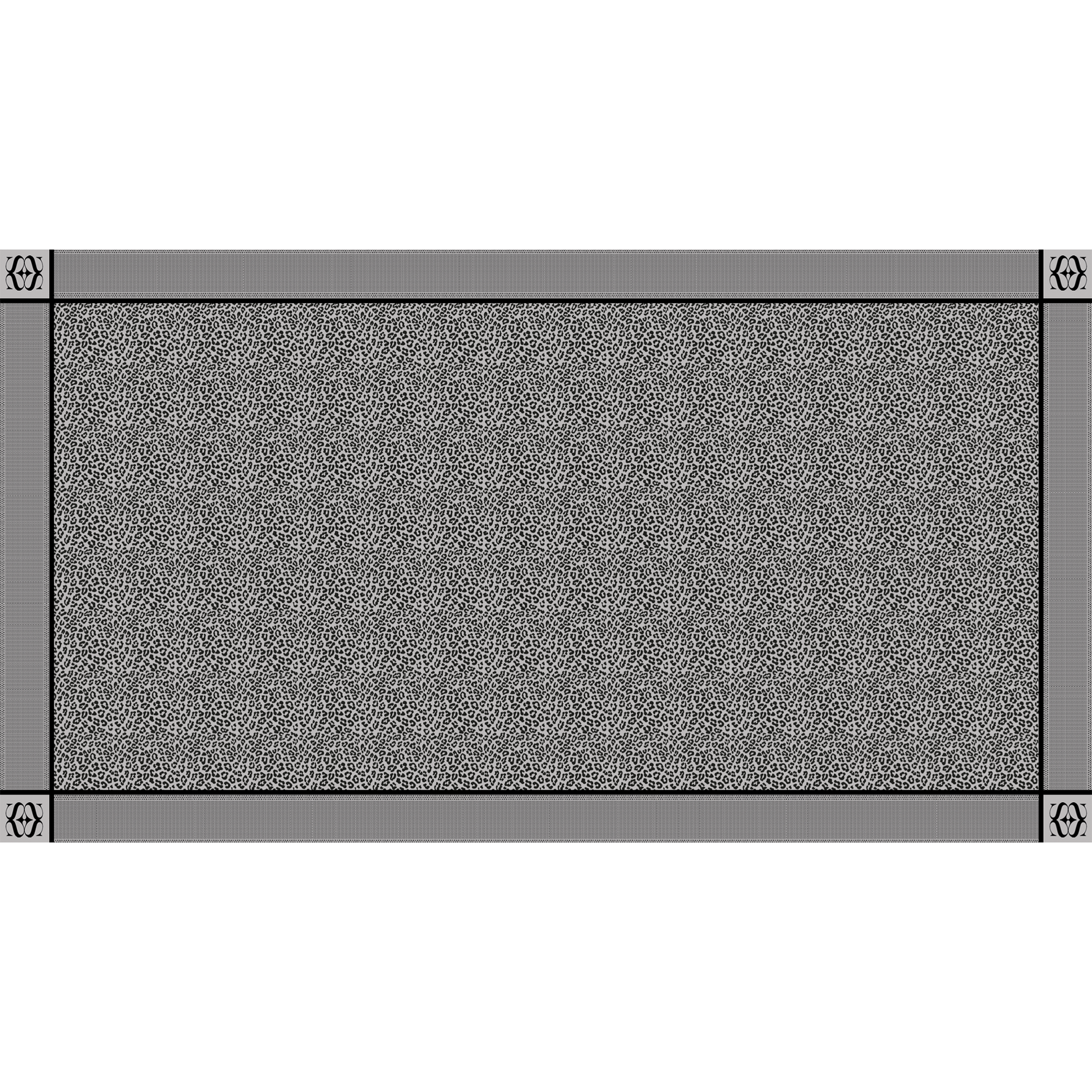 WE LOVE LEO FELTED CASHMERE SCARF - light grey