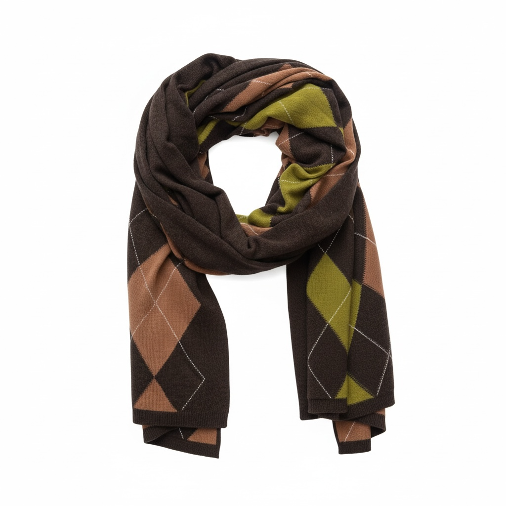 DIAMOND SCARF - COMPOST/ENCHANTED