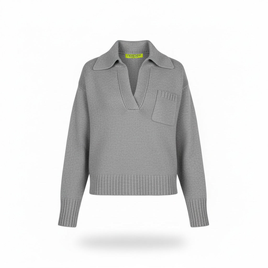 BRUSHED SASA SWEATER - GREY