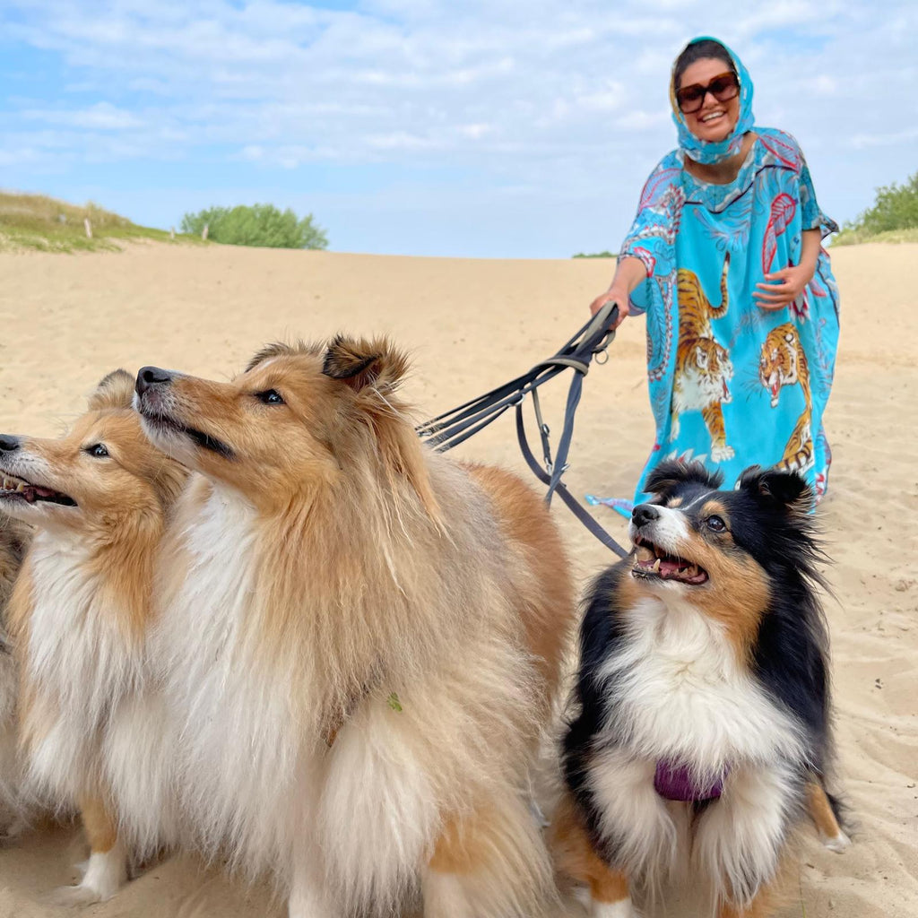 TIGER & JUNGLE SILK TUNIC - CYNE