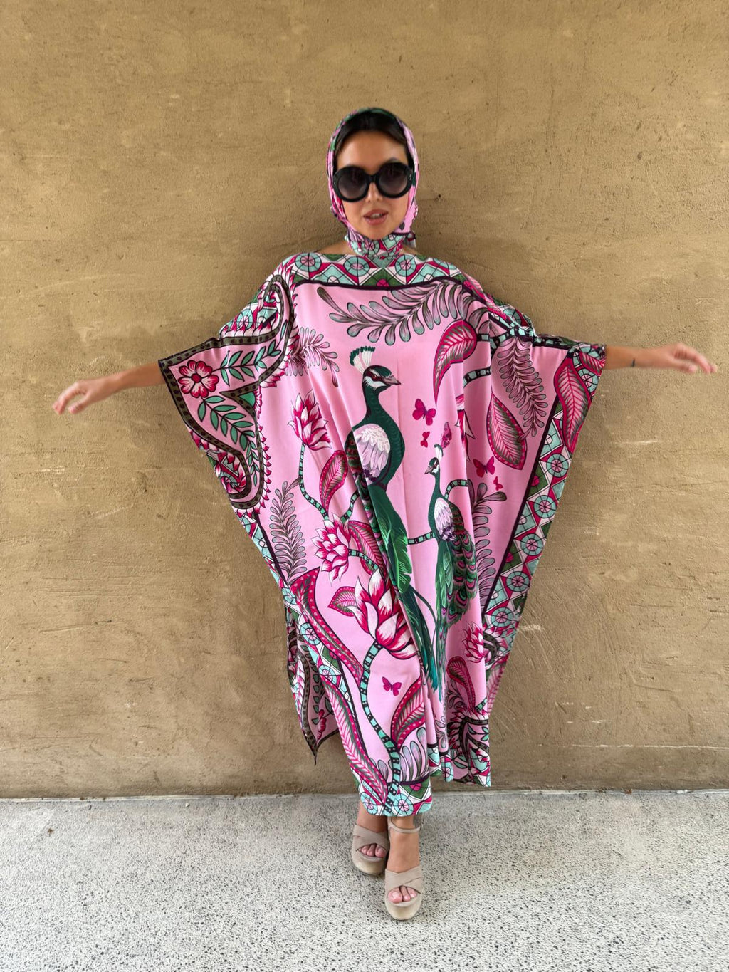 AZURE SILK TUNIC - ROSE