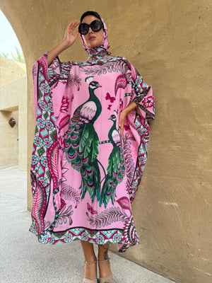 AZURE SILK TUNIC - ROSE