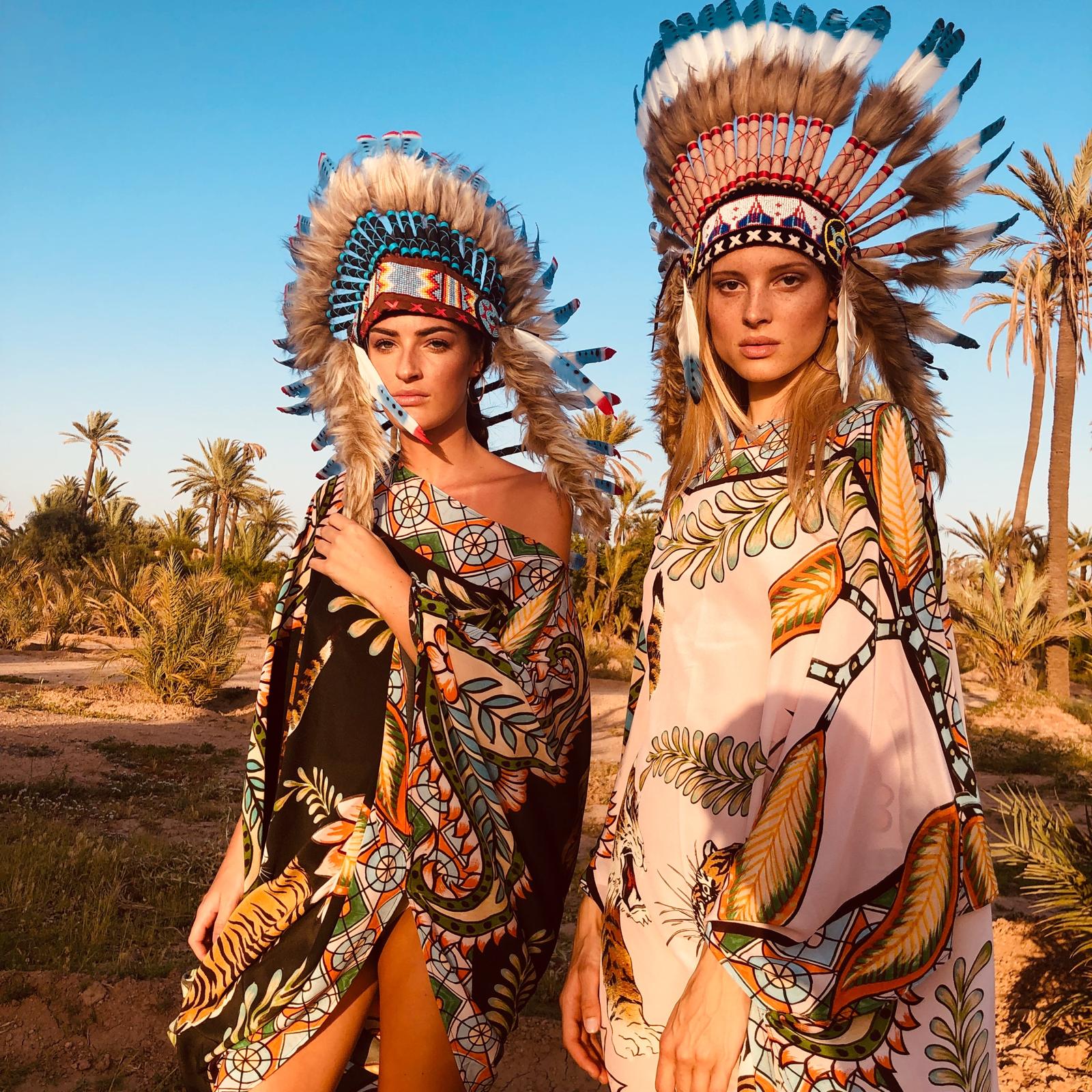 TIGER & JUNGLE SILK TUNIC - BLACK