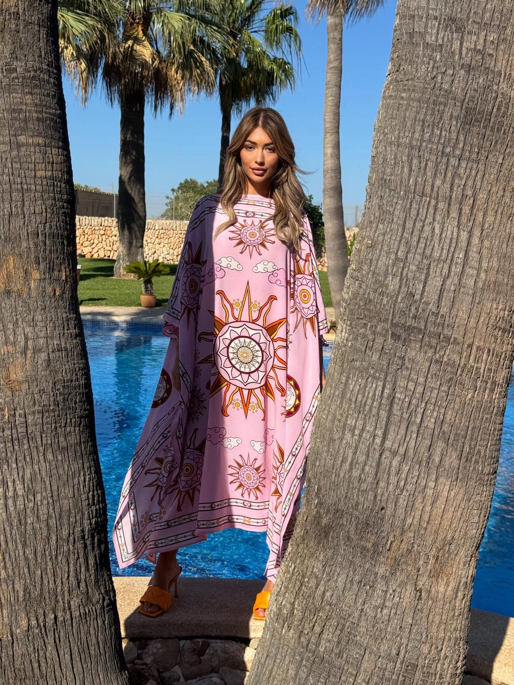 SOL SILK TUNIC - LIGHT ROSE