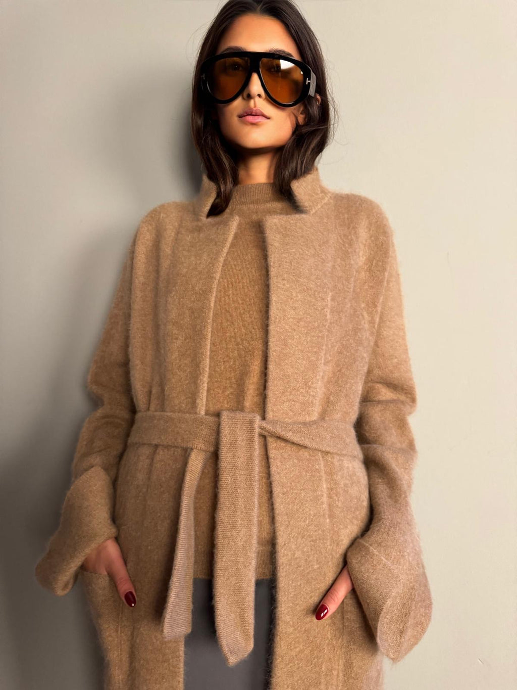 BRUSHED MAISON CARDIGAN - HAYSTACK