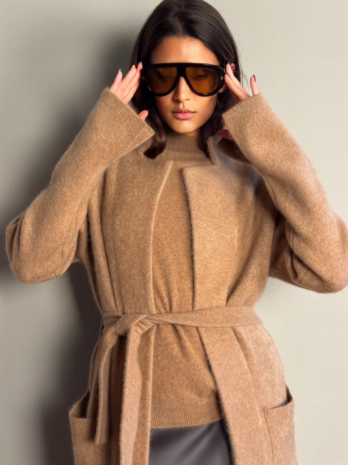 BRUSHED MAISON CARDIGAN - HAYSTACK