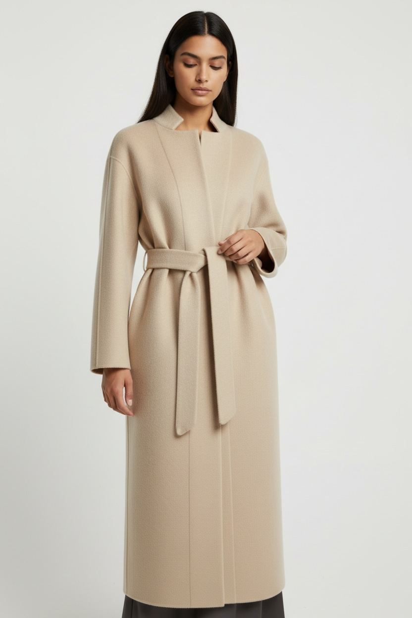 BRUSHED MAISON CARDIGAN - BEIGE