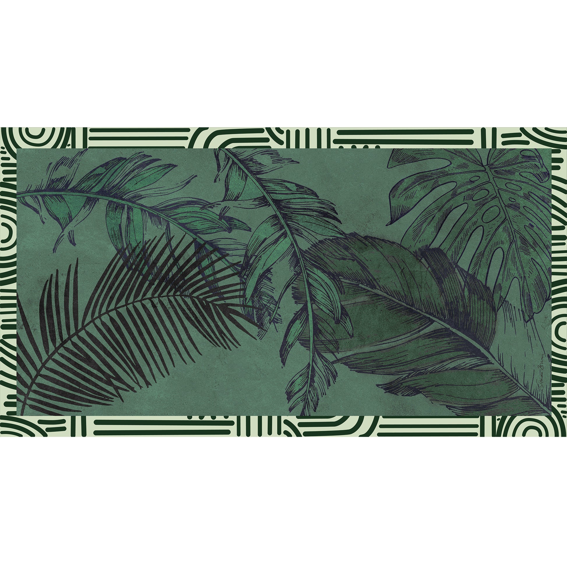 BLUEMIST CASHMERE SCARF - forest