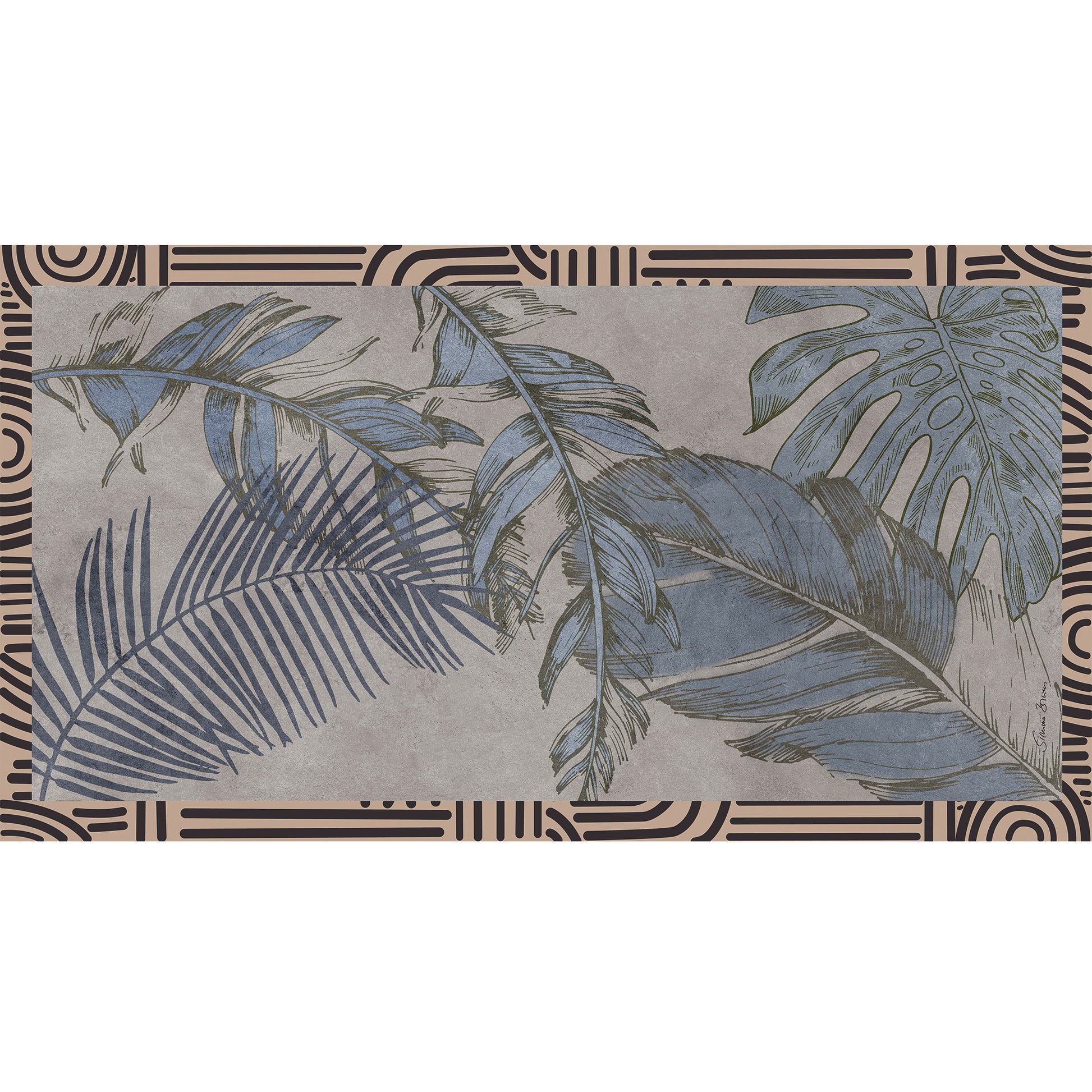 BLUEMIST CASHMERE SCARF - blue