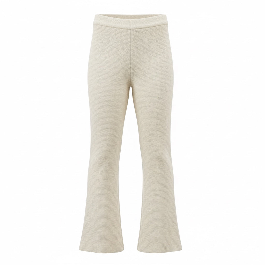 MAISON TROUSERS PLAIN - CHALK