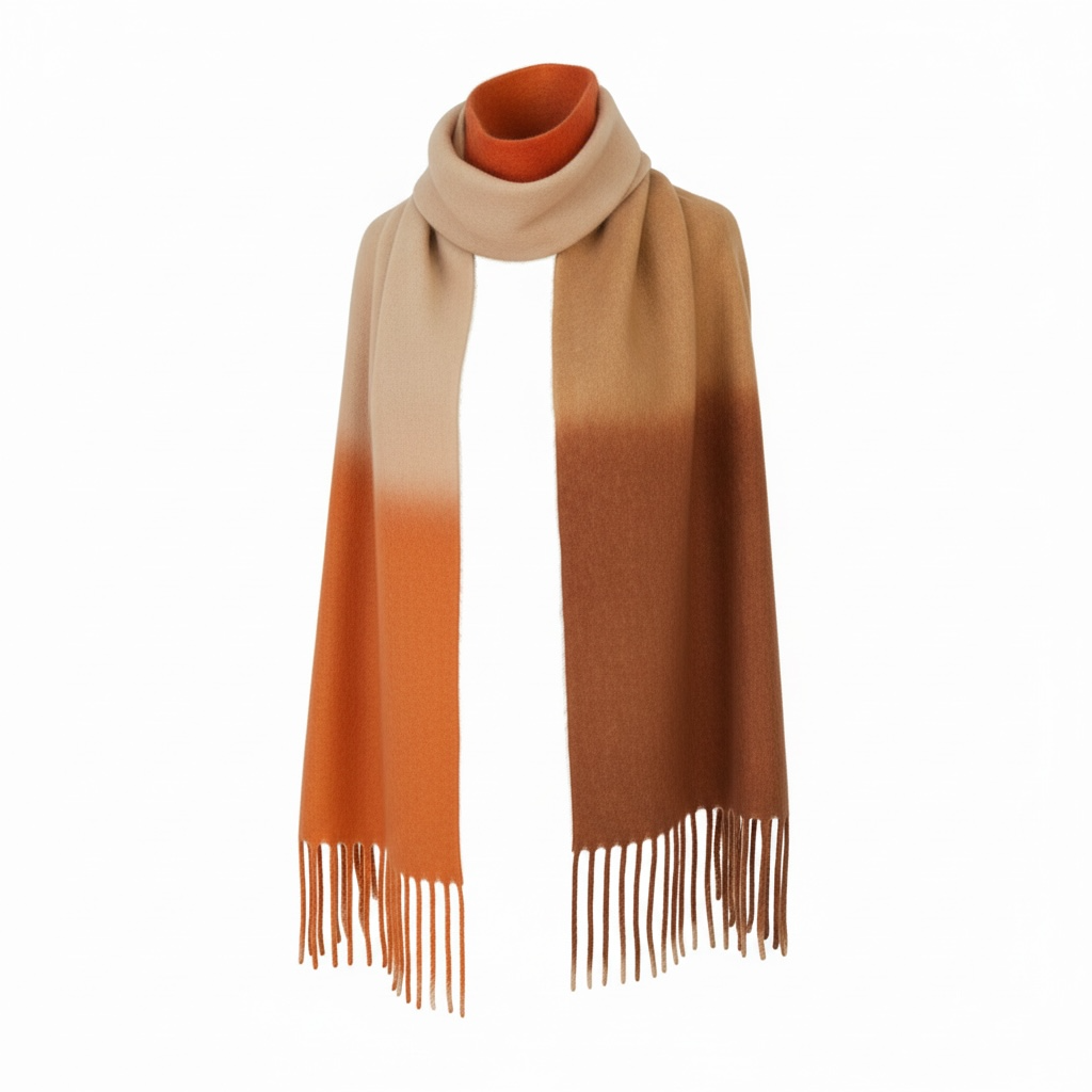 TILDA SPRAYED SCARF - JELLO/HAYSTACK