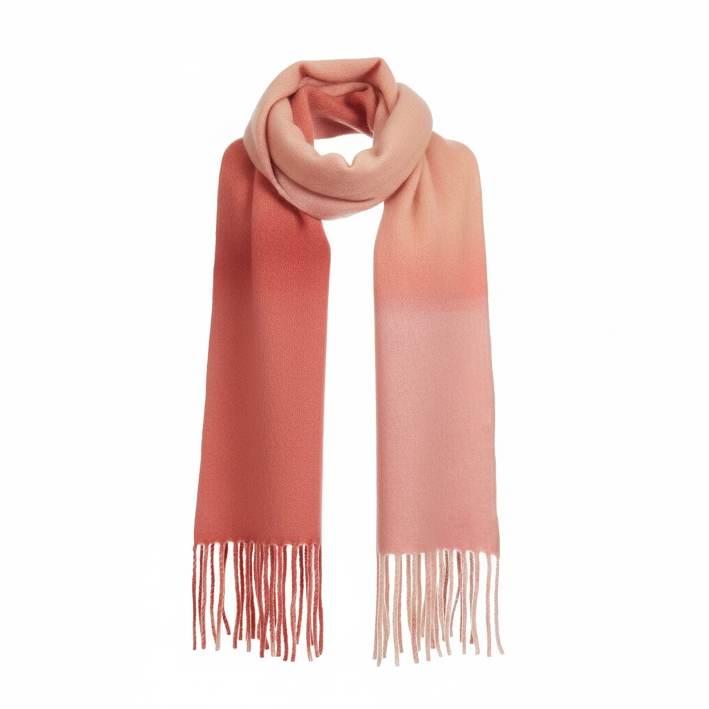 TILDA SPRAYED SCARF - POWDER/CLAY