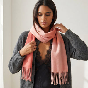 TILDA SPRAYED SCARF - POWDER/CLAY