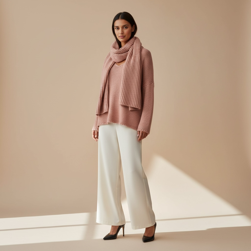 NELLI SWEATER + MARIE SCARF SET - TUSCANY