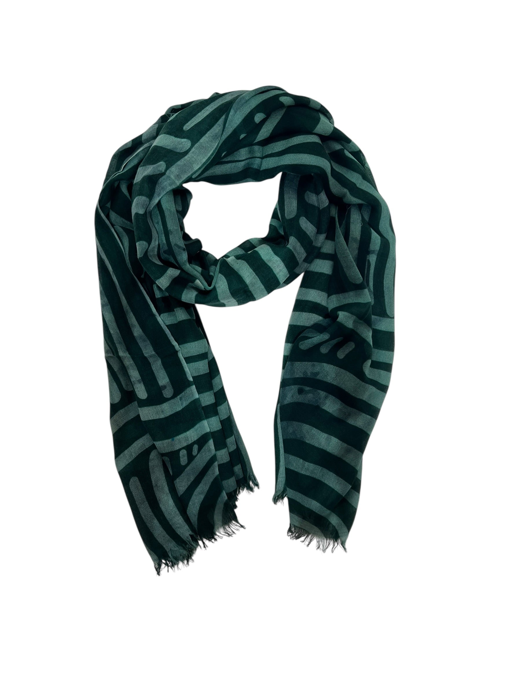 RETROSPECT CASHMERE FELTED SCARF - FELTED FOREST