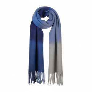 TILDA SPRAYED SCARF - NAVY/MIDNIGHT/GREY