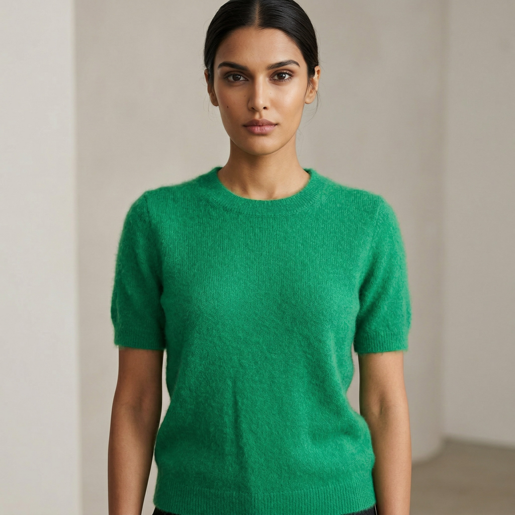 BRUSHED CASHMERE SHIRT - GREEN